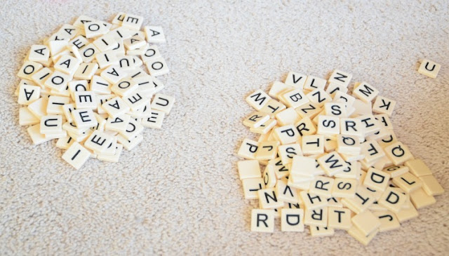 Grab and Sort: CVC Word Building. Fun phonics game for preschoolers or kindergartners using letter tiles to build and sort simple C-V-C words. Great for early readers.