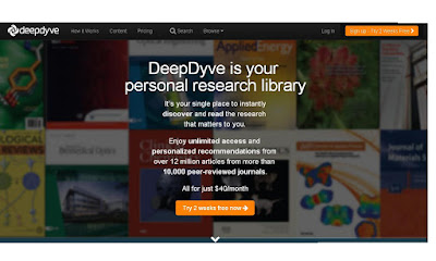 مع محرك البحث الأكاديمي DeepDyve 1