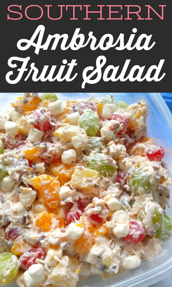 South Your Mouth Ambrosia Fruit Salad