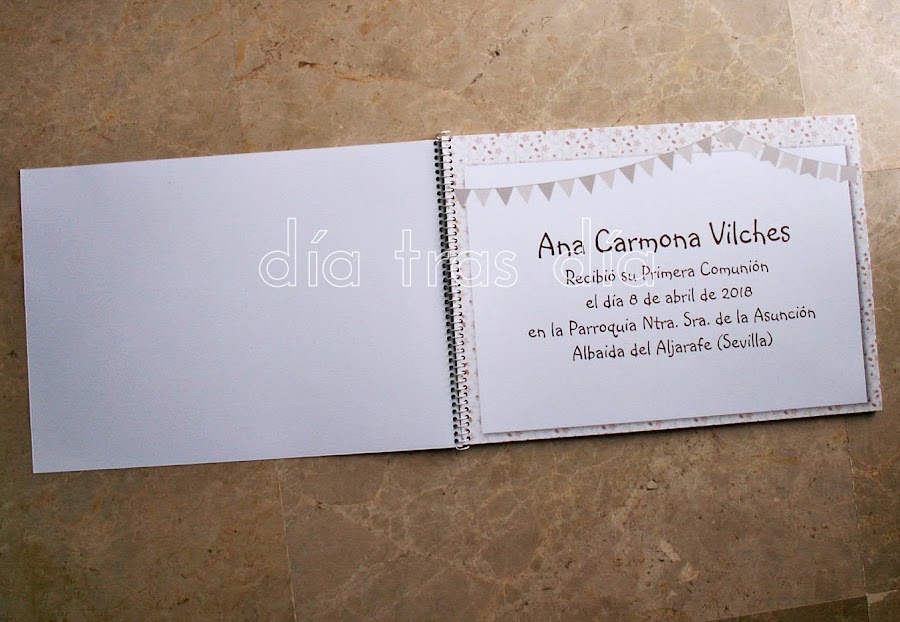 Libro de firmas Primera Comunión