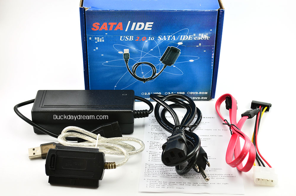 รีวิวชุดแปลงฮาร์ดดิส IDE, SATA หรือ CD/DVD เป็น USB