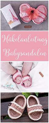 Häkelanleitung für einfache Babysandelen - perfekt für den Sommer