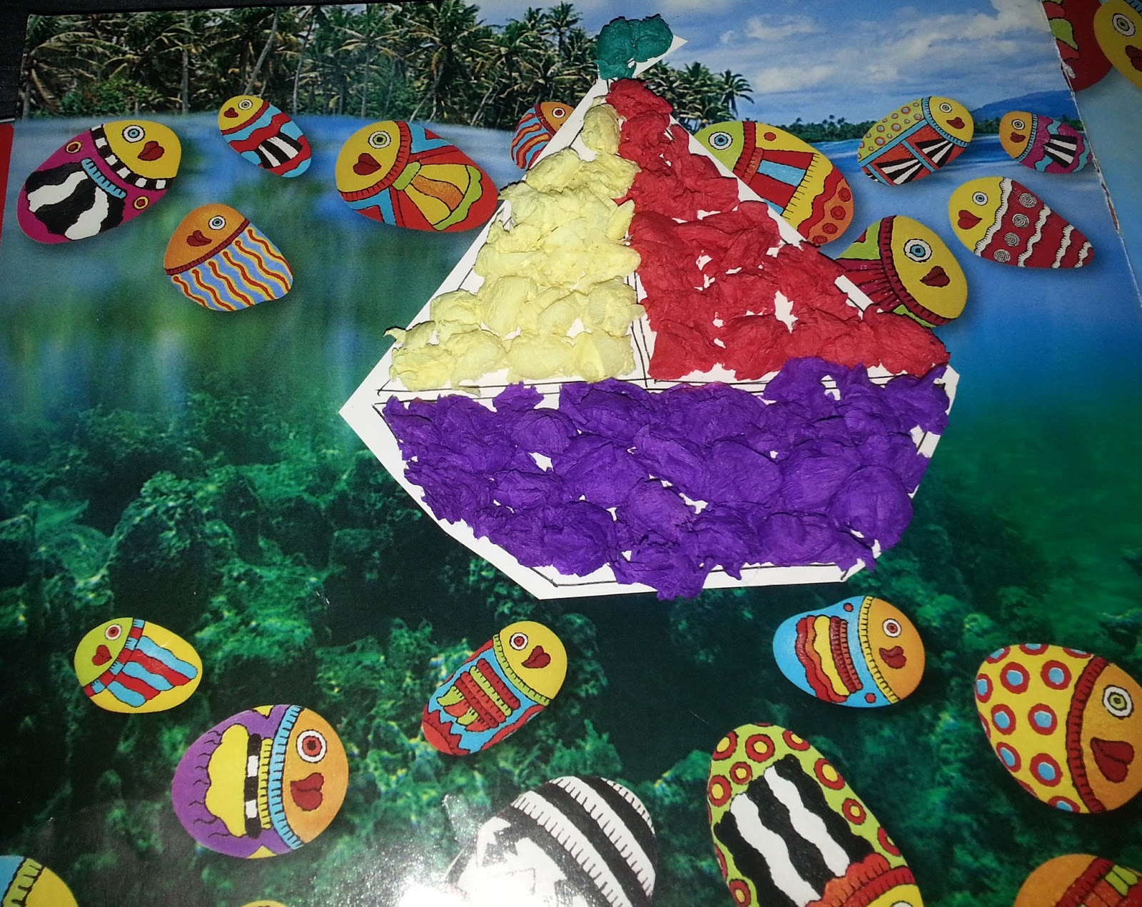 Life's little treasures Tissue paper boat Easy kids craft
