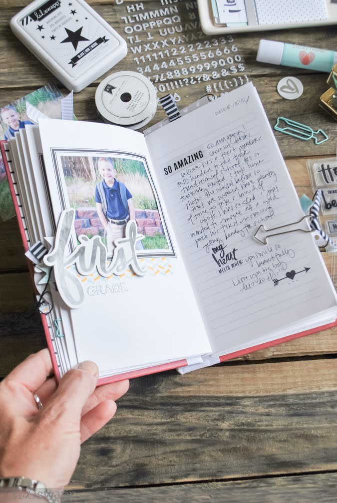 Save time. Keep memories. A beautiful way to document the Right Now by Jamie Pate. Photo Journal by Heidi Swapp  | @jamiepate for @heidiswapp