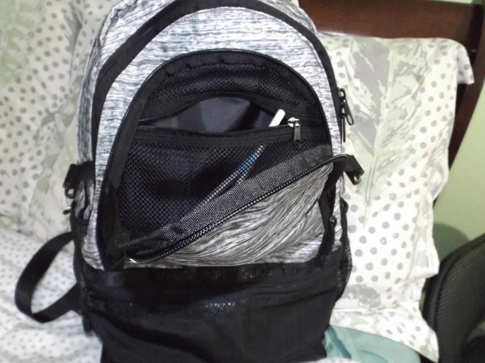 pink collegiate backpack pink