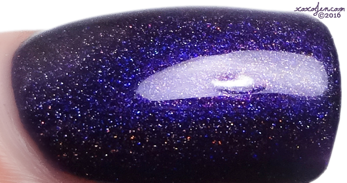 xoxoJen's swatch of Great Lakes Lacquer M-O-O-N, That Spells Purple