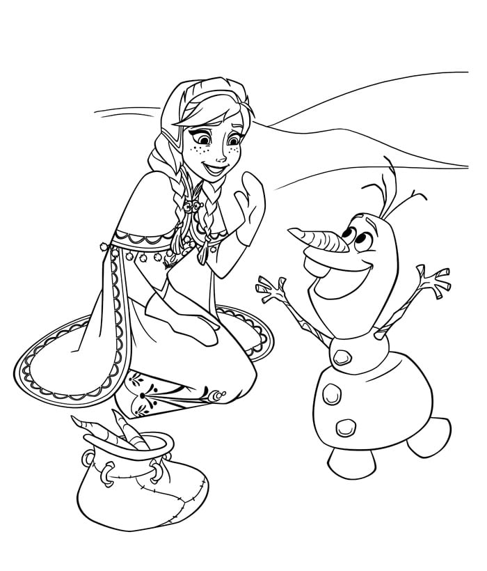 Disney Frozen - disegno da stampare e colorare