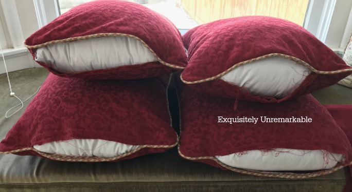 flat throw pillows