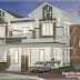 Sloping roof mix 2420 square feet home plan