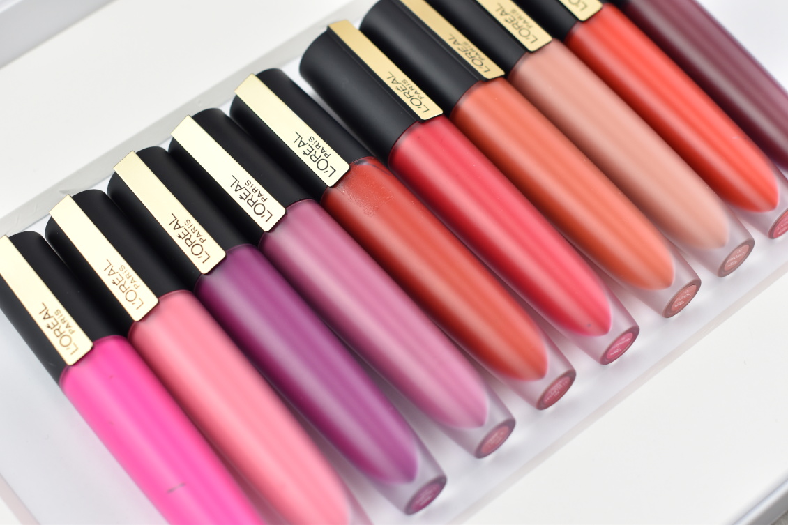 Review und Swatches Rouge Signature Lippenstife von L'Oréal - alle Farben 