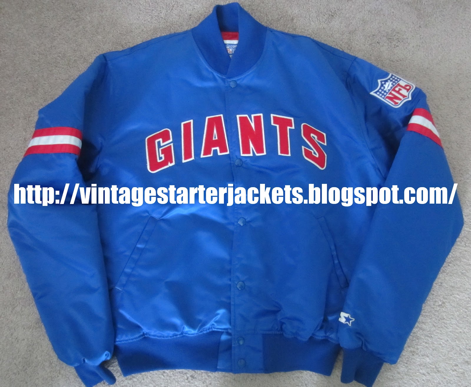 Vintage Sports Apparel Vintage New York Giants Satin Starter Jacket