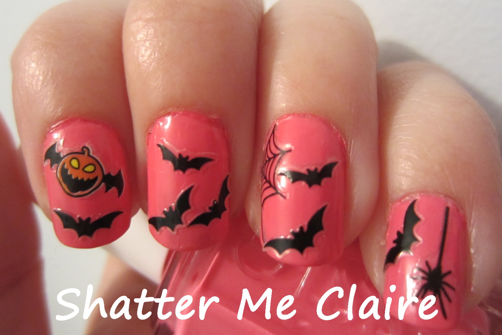 Shatter me Claire This is Halloween Nail Art Bats