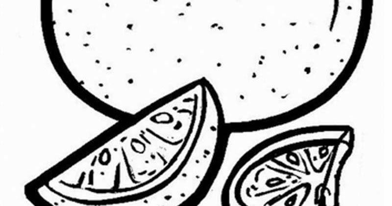 gambar mewarnai jeruk bali