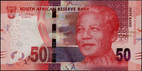 South African Currency 50 Rand Commemorative banknote 2018 Nelson Mandela Centenary