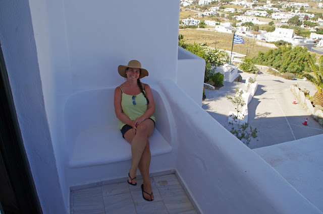 Girl at Tharroe of Mykonos Girl at Tharroe of Mykonos