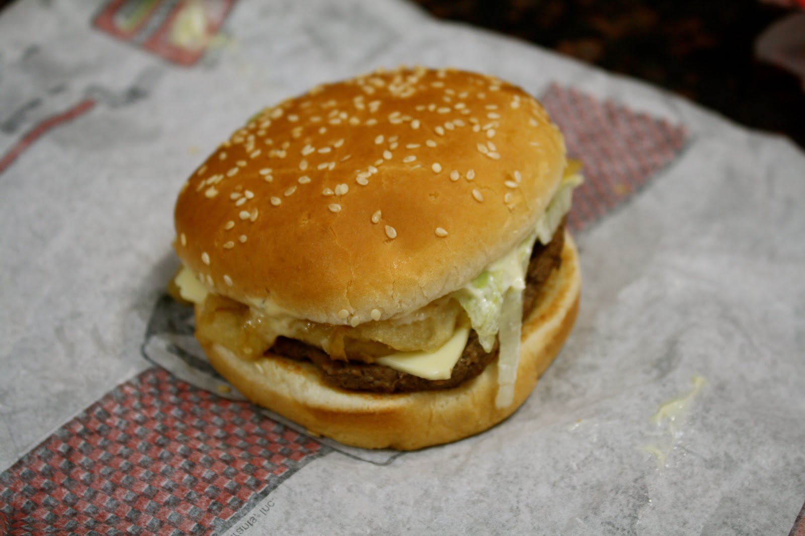 An Immovable Feast Fast Food Review Checker's Garlic Ranch Swissburger