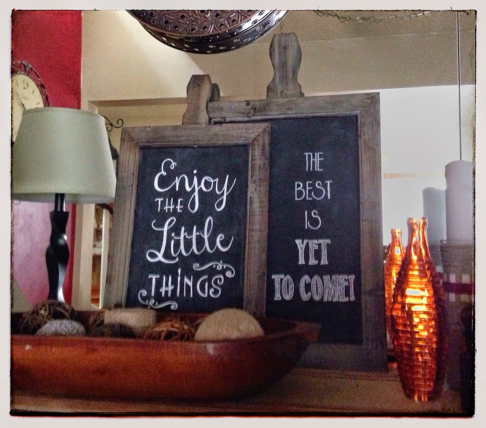 Our Cozy Creative Life Decorating with Chalkboards