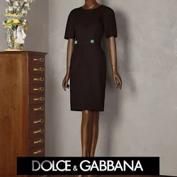 Queen Maxima Style DOLCE AND GABBANA Dress ANTIK BATIK Fabric Bag