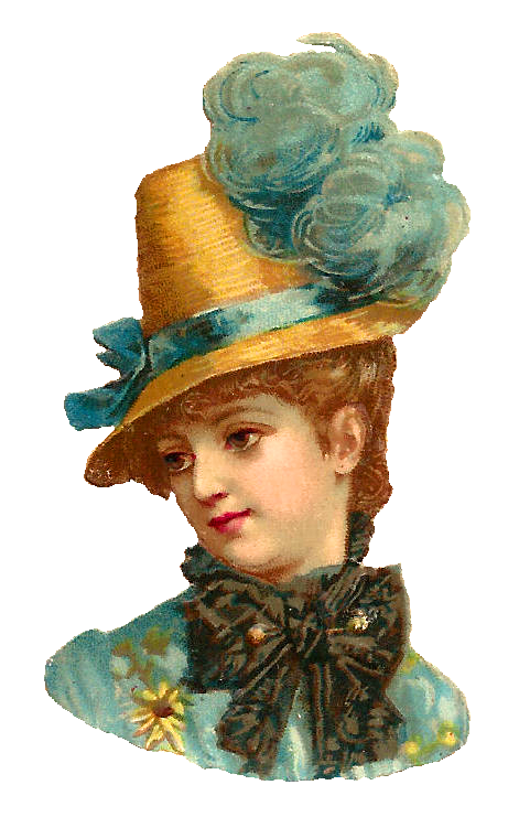 Antique Images: Antique Free Women's Hat Fashion Clip Art Birds ...