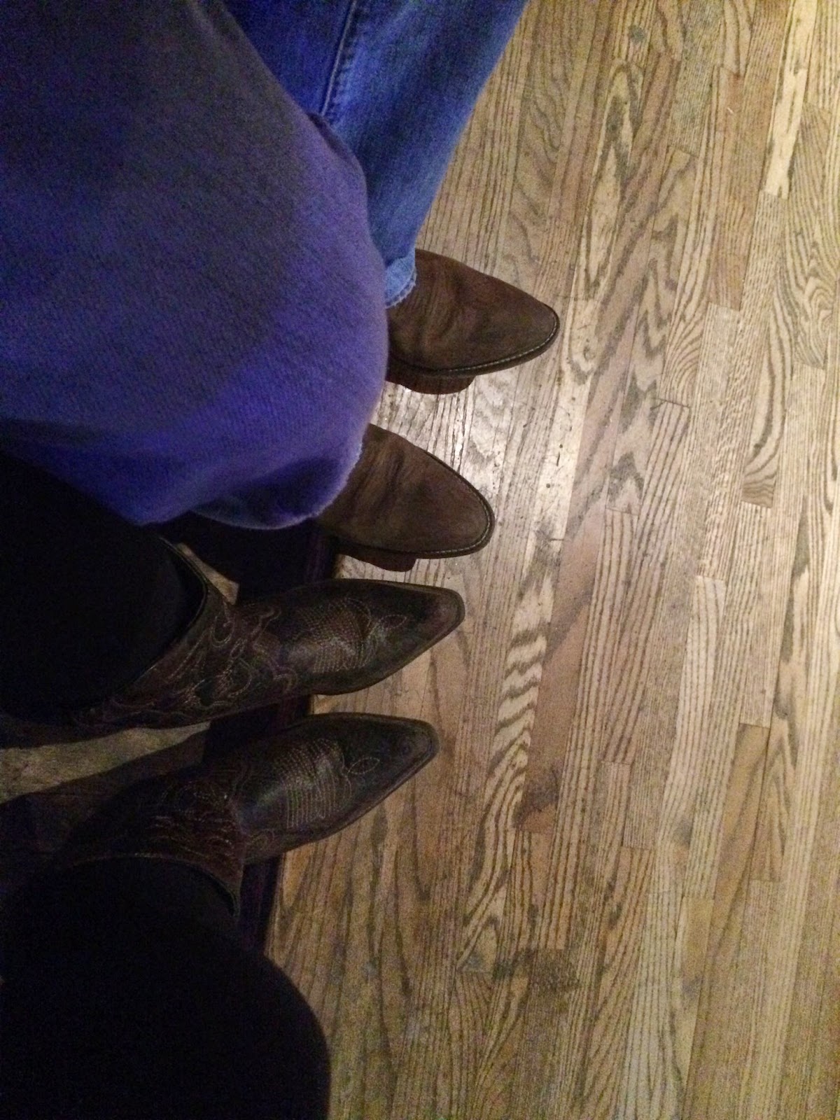 cowboy boots for date night at country club