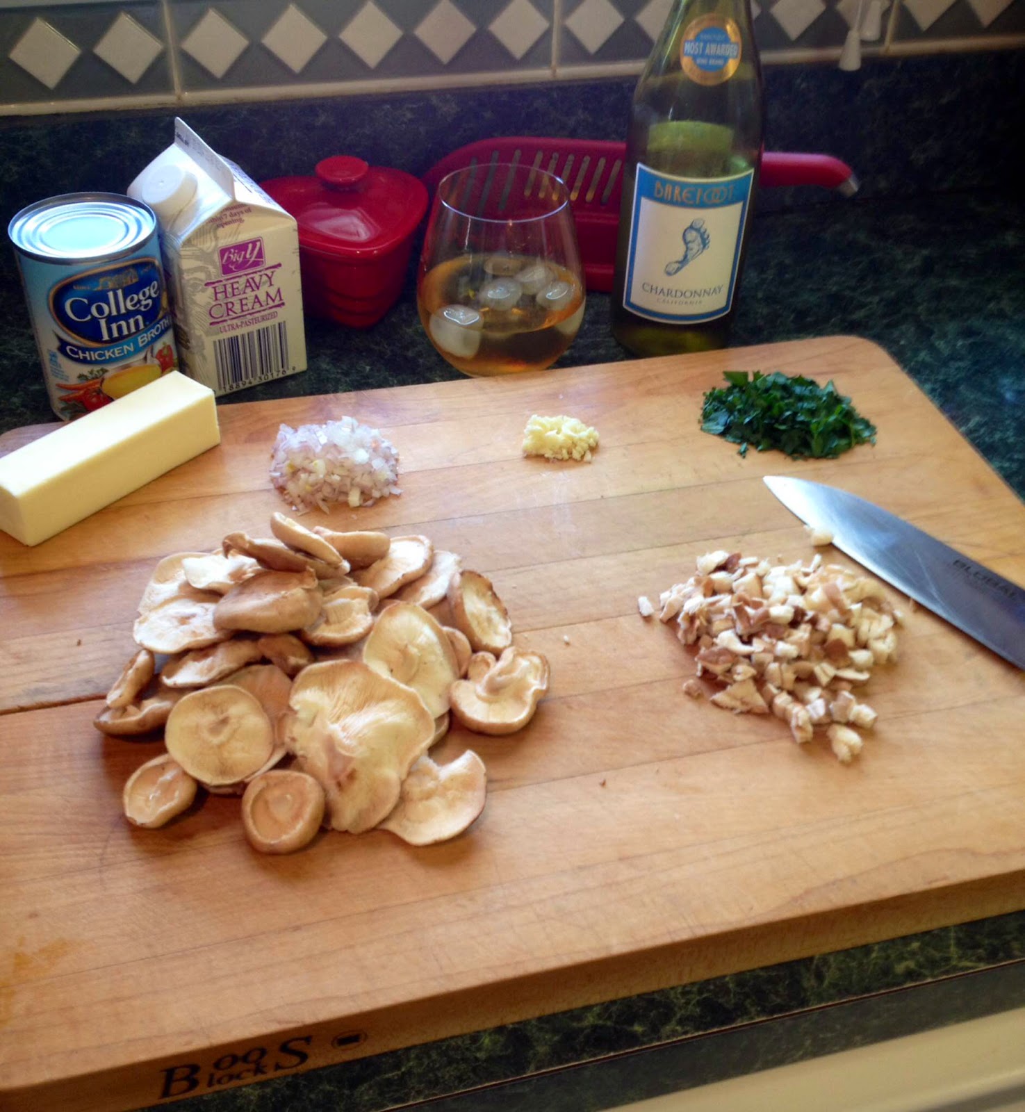 Carla's Kitchen Capers Chicken Breast Stuffed with Shiitake Mushroom