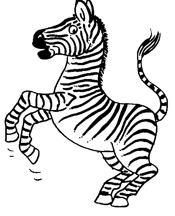 zebras coloring pages - photo #28