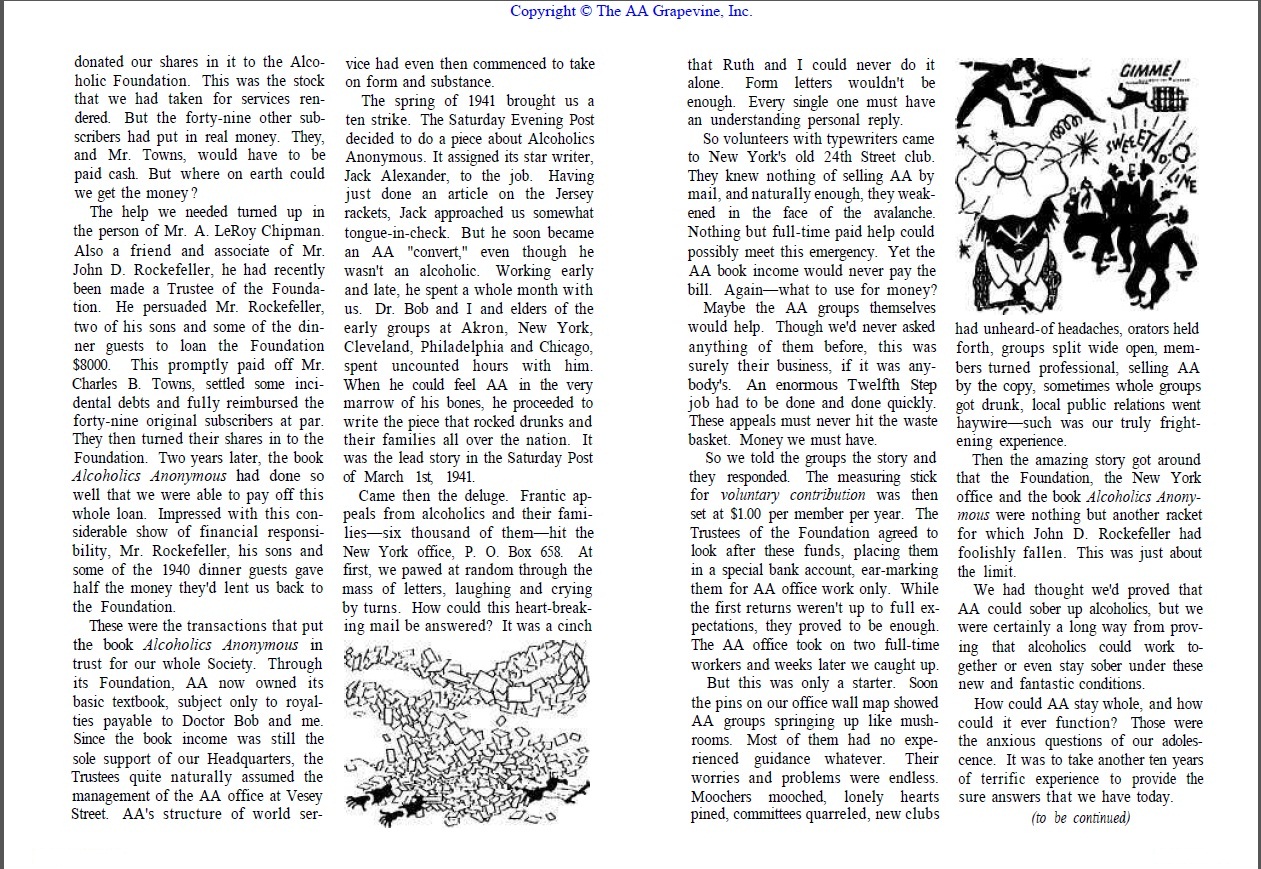 aa tradition: How AA's World Service Grew