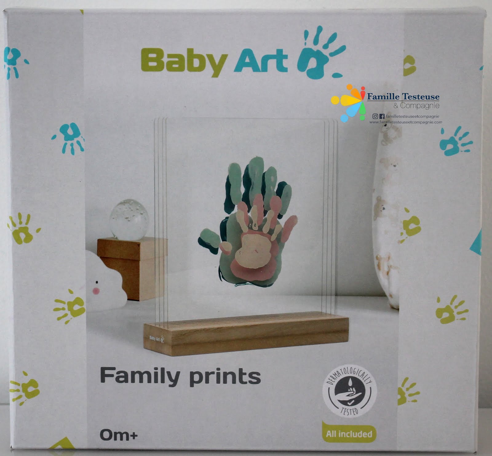 Famille Testeuse Et Compagnie Family Prints Mon Cadre A Empreintes De Baby Art