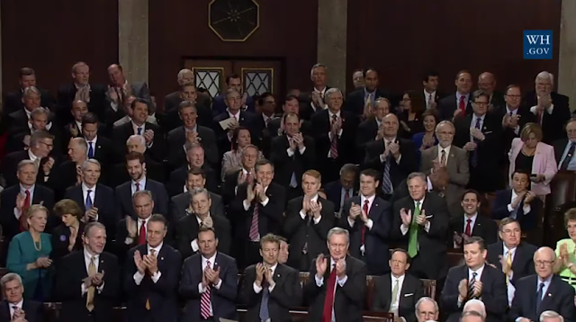 State of the Union 2017 Republican senators Rand Paul Ted Cruz Congress Joint Session