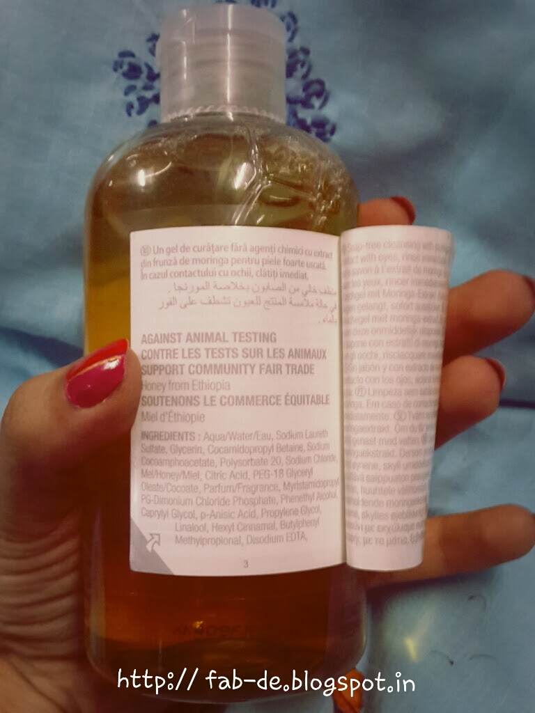 The body shop MORINGA shower gel review Faboholic Fire
