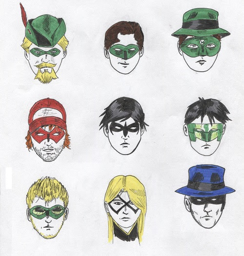 NewtCave Sketchbook Domino Mask Study