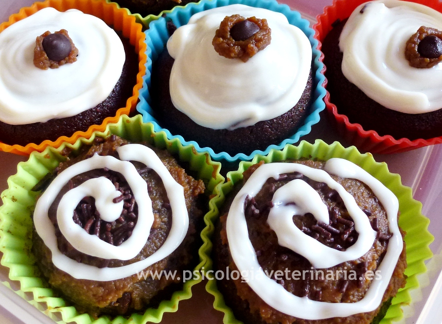 Etología Familiar Cupcakes de chocolate sin gluten y sin leche, con