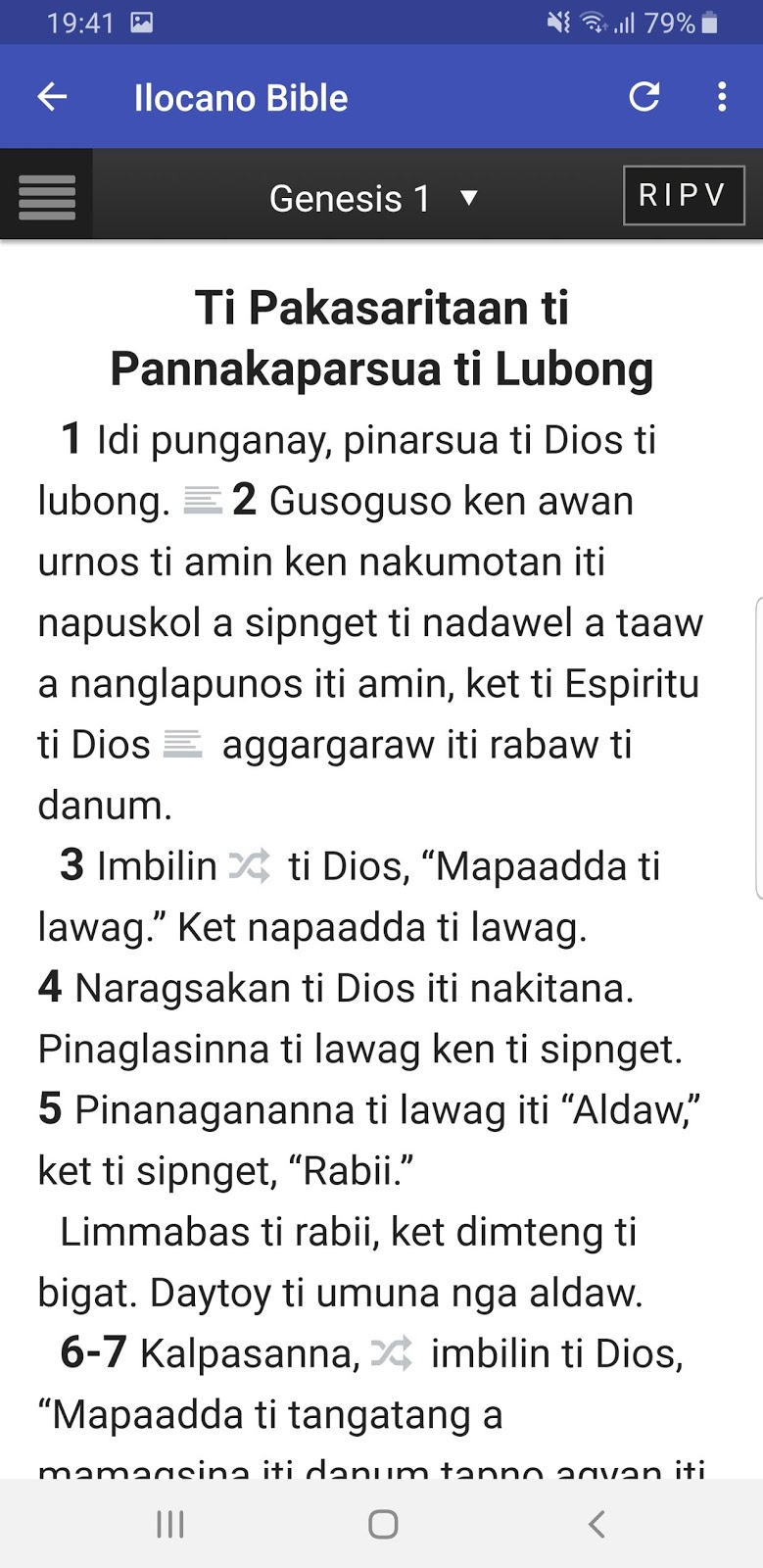Ilocano (Philippines) Bible App