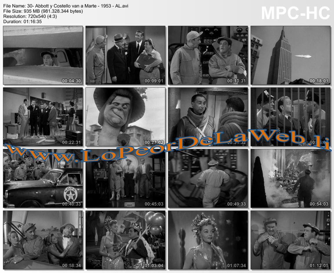 Abbott y Costello Van a Marte (1953 / Latino)