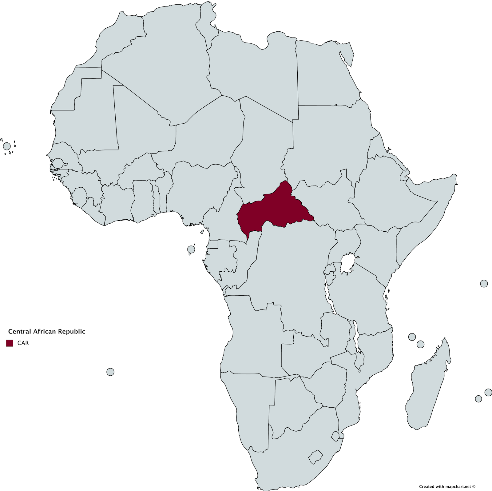 Цар в африке карта