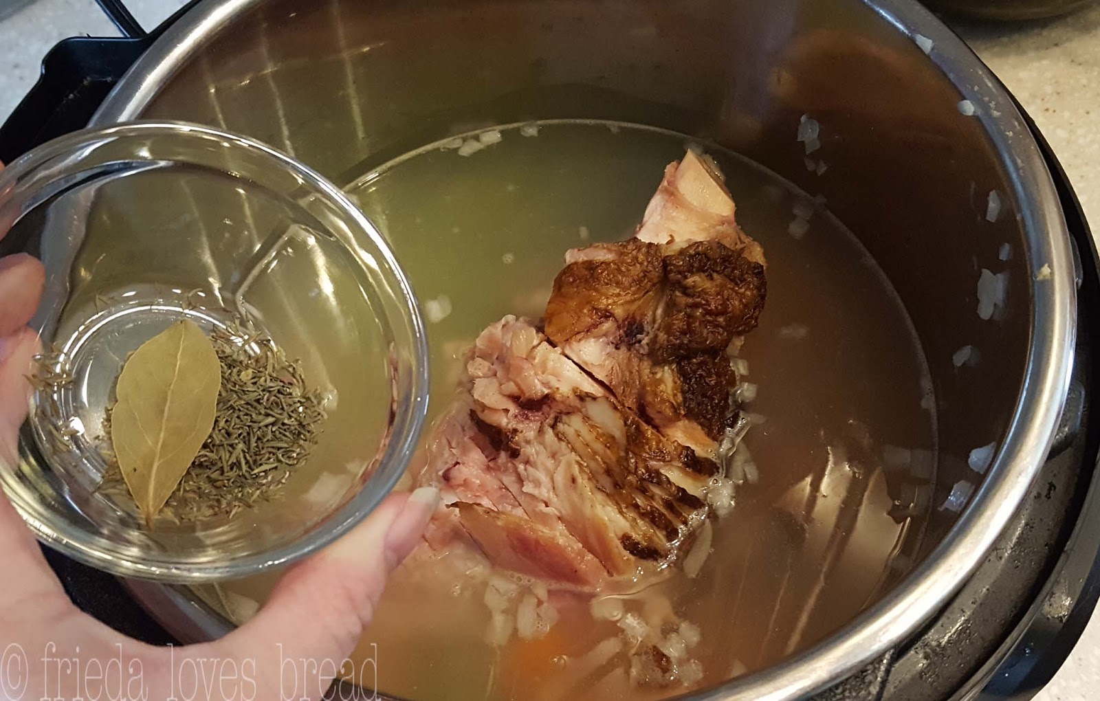 Frieda Loves Bread Split Pea & Ham Soup Pressure Cooker & Stove