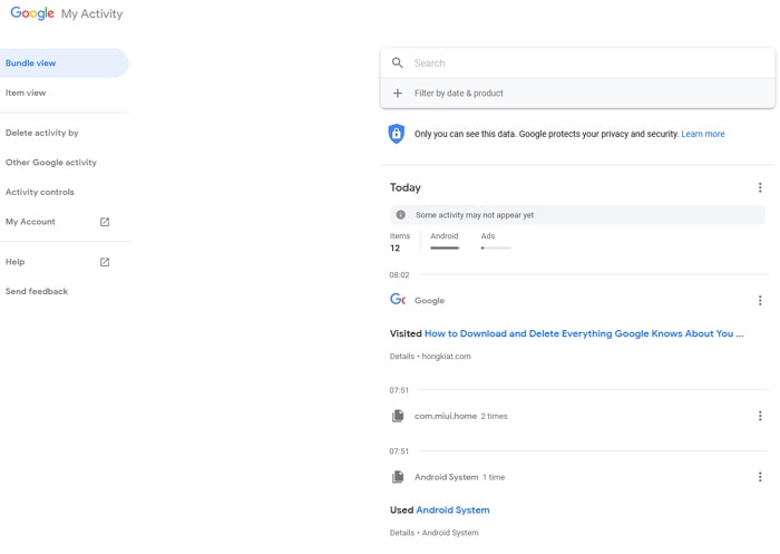Google activity kaise check kare Google my activity in google search engine