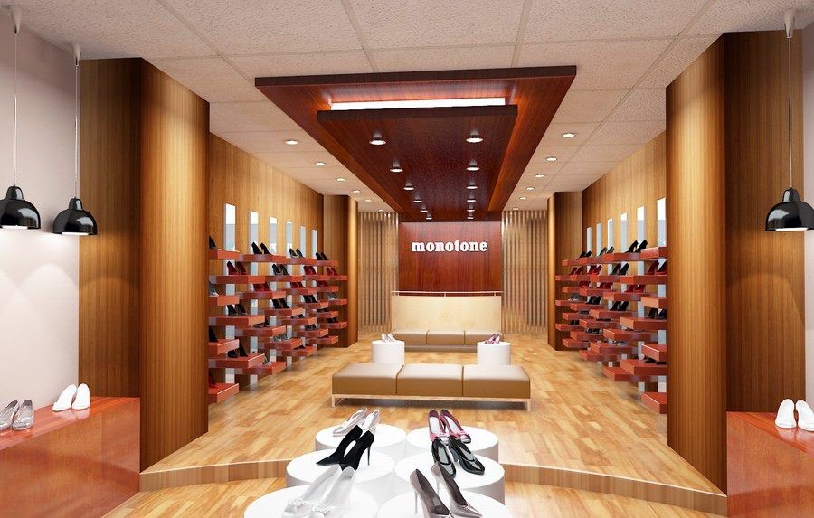 3D DESIGNER Footwear store design