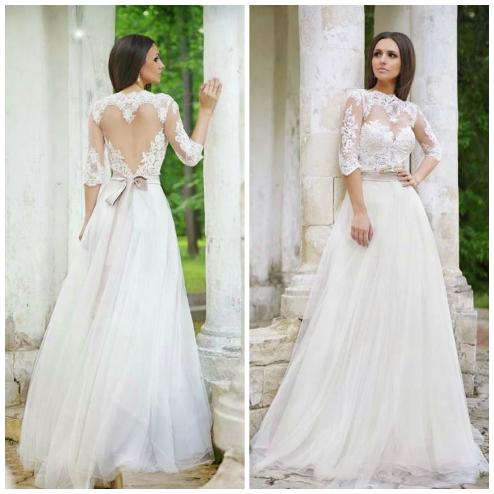 abito sposa mezza manica