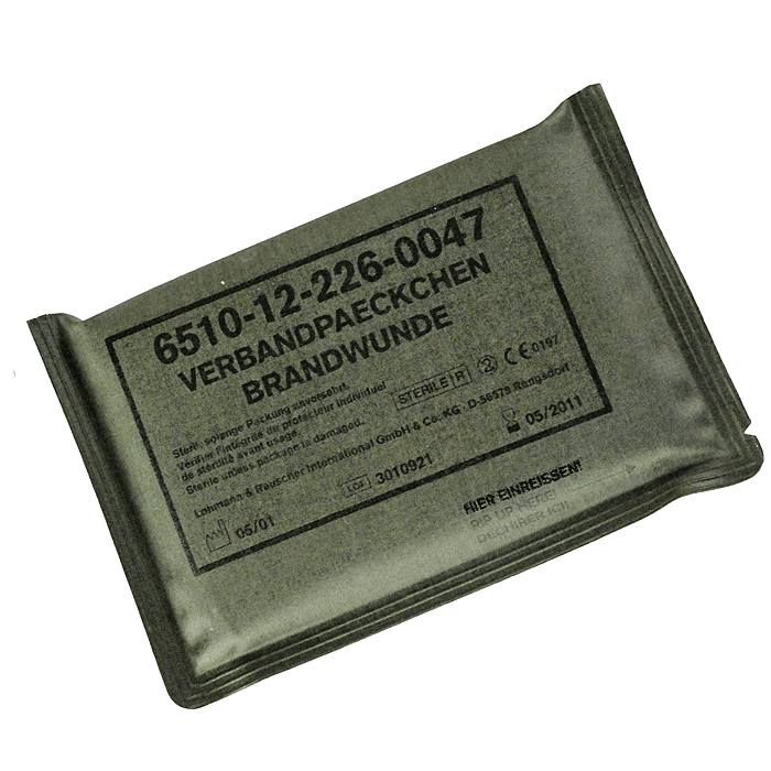 bingbabel German Army Burn Wound Dressings BW Verbandpäckchen
