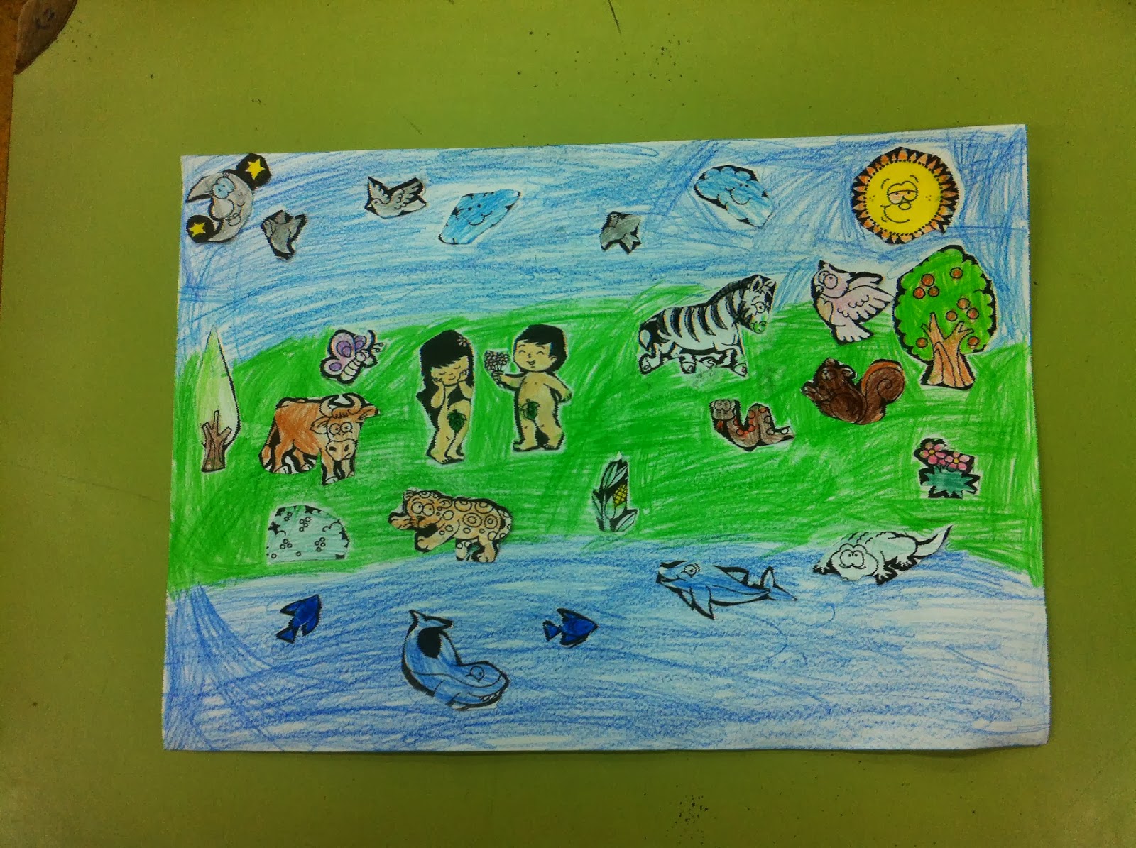 La clase de Carlos: Nos imaginamos el Jardín del Edén...