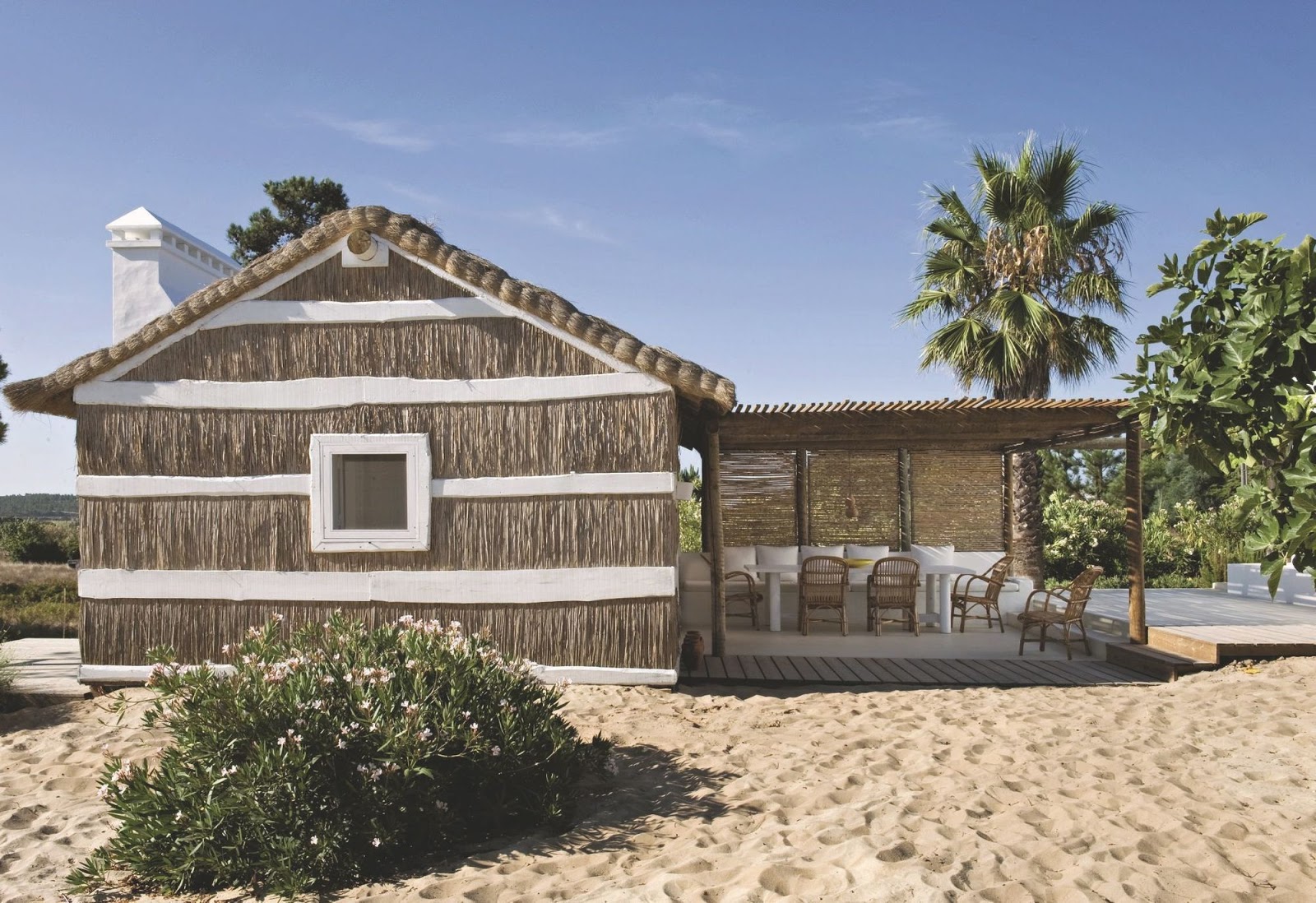 Cabana de praia em Portugal