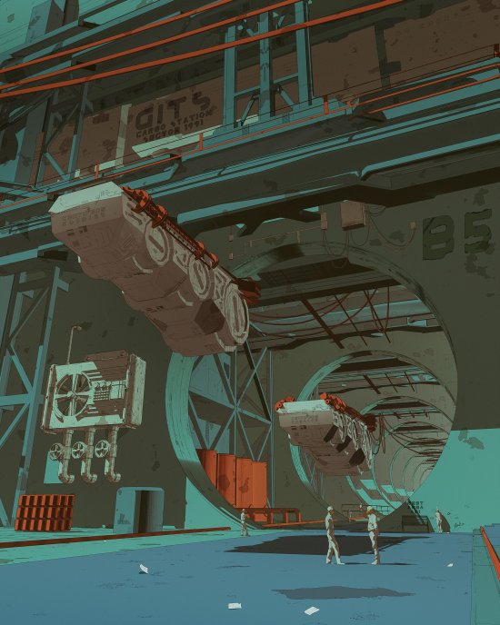 Darius Bartsy artstation deviantart arte ilustrações ficção científica cyberpunk exploração espacial