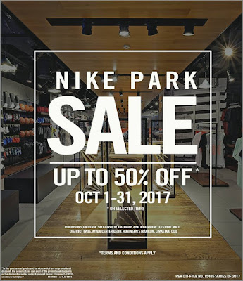 Manila Shopper: Nike Park Holiday SALE: 2017