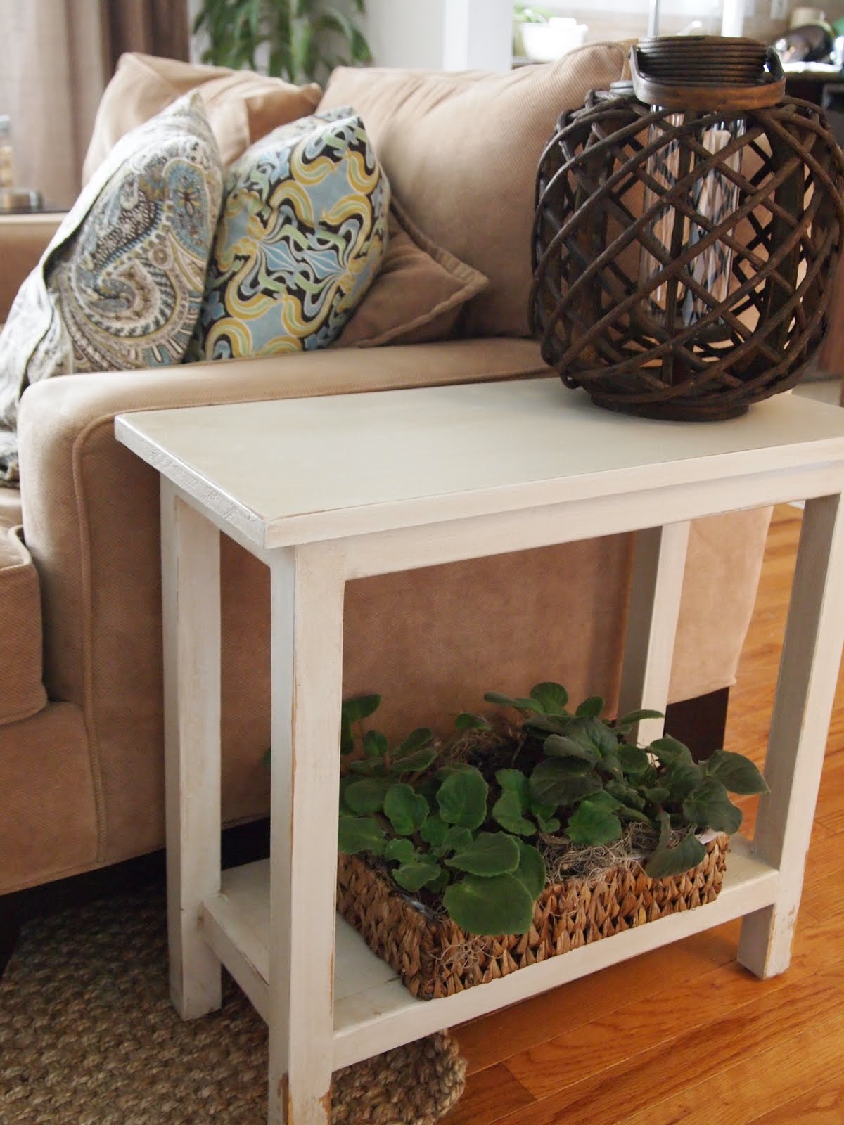 The Quaint Cottage Aged Finish Narrow DIY End Table