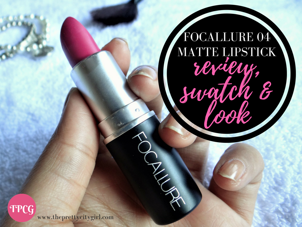 Focallure '04 Captive' Matte Lipstick Review, Swatches, Look The