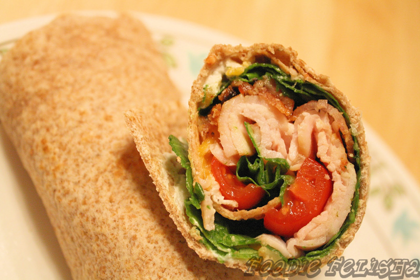 Adventures With Foodie Felisha Turkey Bacon Ranch Wrap
