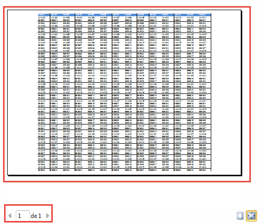 Tableau en une seule page