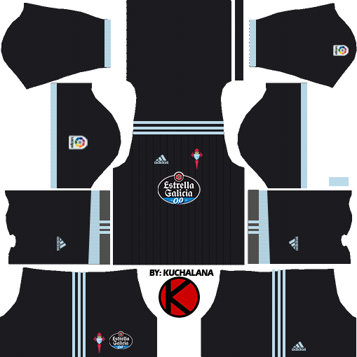 Celta Vigo Kits 2017/18 - Dream League Soccer - Kuchalana