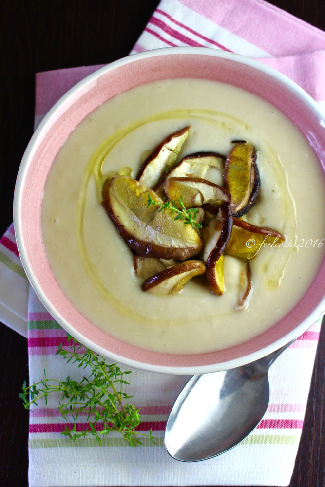 FeelCook cucina per passione Crema di fagioli cannellini con funghi